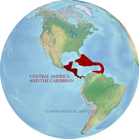 Caribbean Physical Map – Freeworldmaps.net