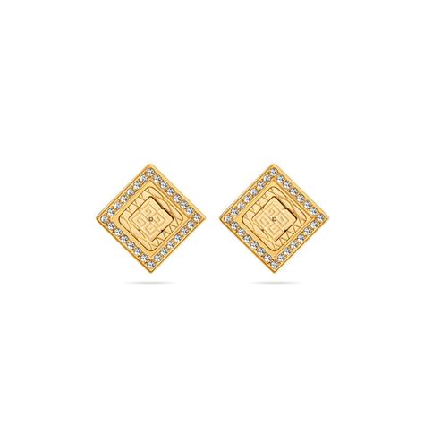 Buy Guy Laroche Eva Stainless Steel Women Gold Earring Online