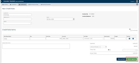Image result for How to Create Credit Note