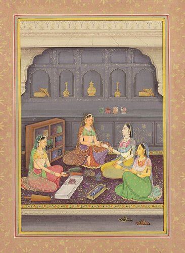 Exotic India Ladies at Bangles Shop - Watercolor Painting On Paper ...