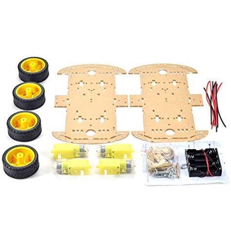 Multi-Purpose 4-Wheels Double Decker Smart Robotic Car With 4 Way ...