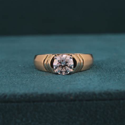 Ryven Solitaire Mens Engagement Ring – Firefly Diamonds