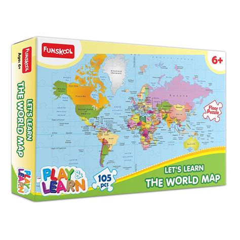 Funskool WORLD MAP PUZZLE - Play & Learn – Go Science
