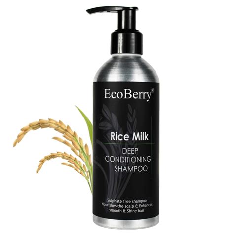 EcoBerry Herbal Hair Shampoo with Rice Milk-Natural Formula