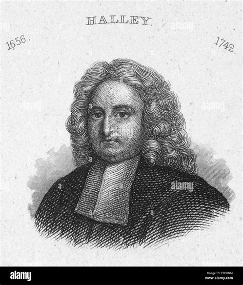 EDMUND HALLEY (1656-1742)./nEnglish astronomer. Line engraving, 19th ...