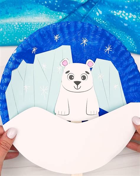 Polar Bear Masks | Winter animal crafts, Animal crafts for kids, Polar ...