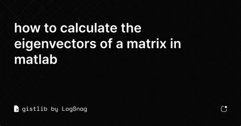 Image result for Eigenvector in MATLAB