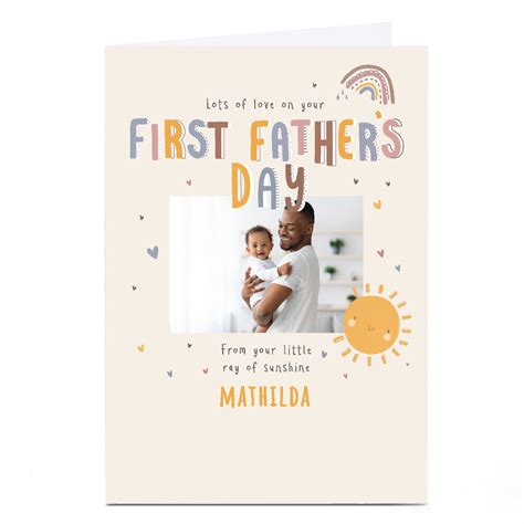 Buy Personalised Father's Day Card -First Father's Day Card for GBP 2. ...