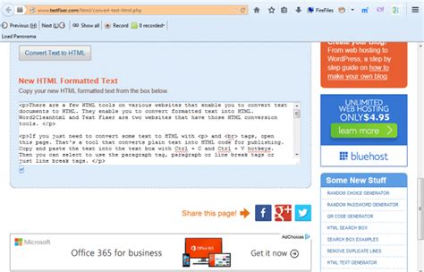 Image result for Convert My Text to HTML