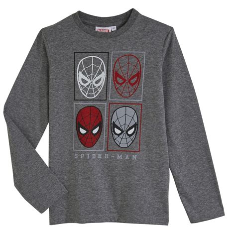 SPIDERMAN Tee shirt manches longues garçon pas cher - Auchan.fr