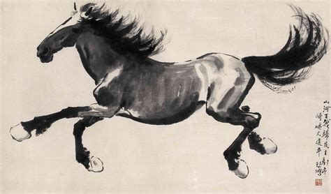 一匹飞奔的骏马的画,怎么样画马才帅气,最霸气的骏马怎么画_大山谷图库