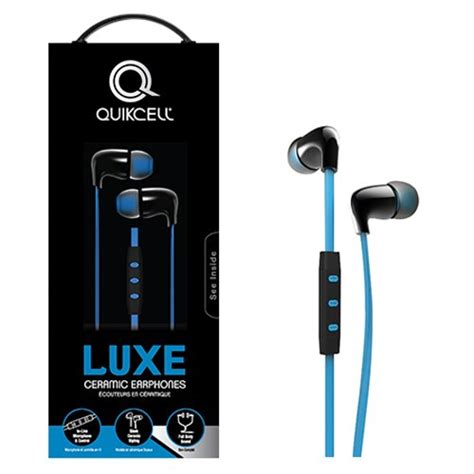 Quikcell Ceramic FLAT Wired Headset for Apple & Android - Retail ...