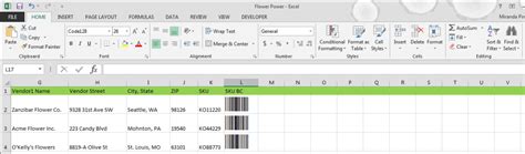Excel Code 128 的图像结果