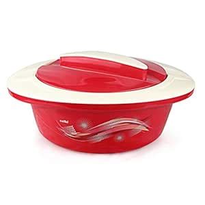 Buy CELLO Plastic Casserole with Lid - 1.5L, 1Pc, Maroon Online at Low ...