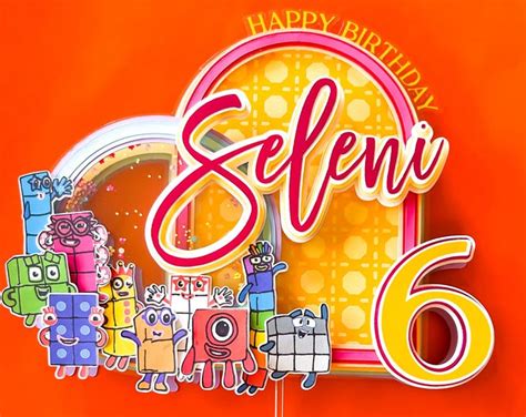Numberblocks Cake Topper, Shaker, Personalized, Custom, Number-blocks ...