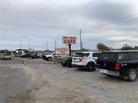 Mountain Quail Café and Quartzsite, Arizona