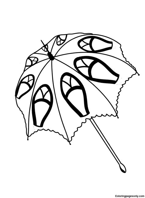 60 Free Printable Umbrella Coloring Pages