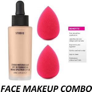 Wiffy STUDIO WATERWEIGHT SPF 30 FOUNDATION AND HYDRO-ACTIVATED HIGH ...
