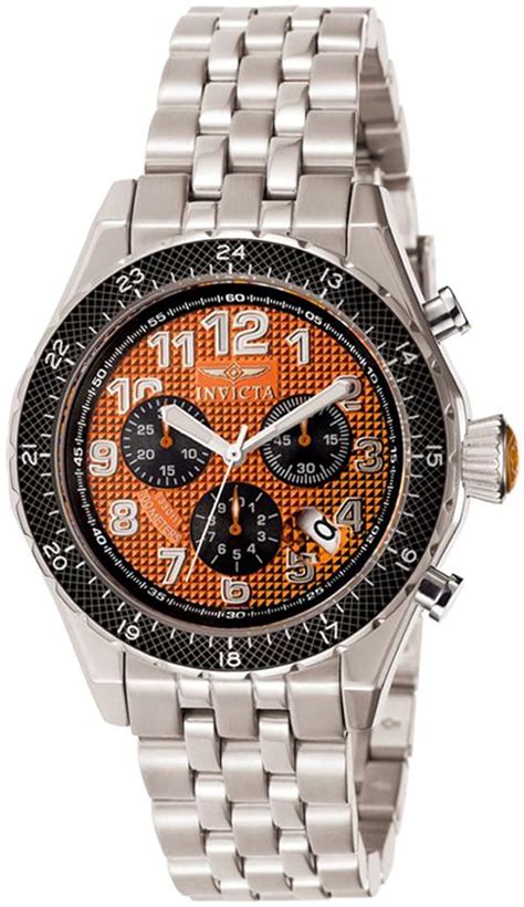 Invicta Men's 4058 II Collection Extreme Chronograph Orange Dial Watch ...