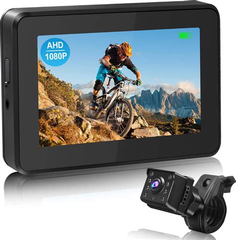 Amazon.com: PARKVISION Bicycle Rear View Camera,1080P Bike Mirror ...