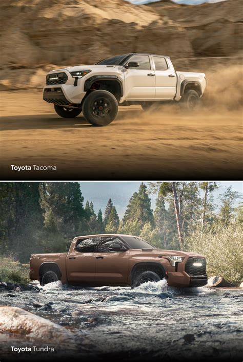 Toyota Tacoma Vs. Tundra: Compare Features, Specs, Size