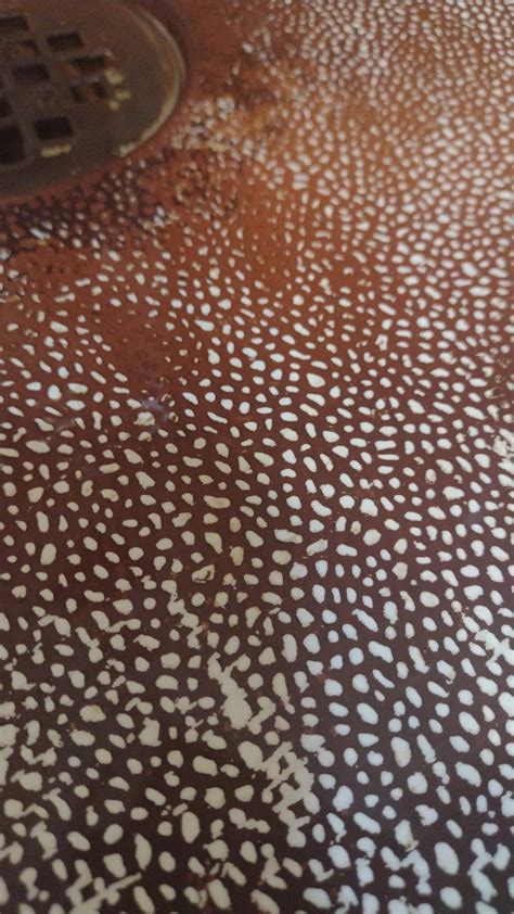 Any advice for heavy rust buildup on a textured shower floor? : r ...