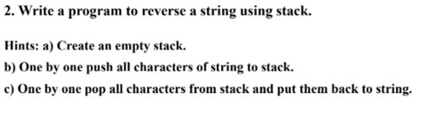 Image result for Reverting String Using Stack