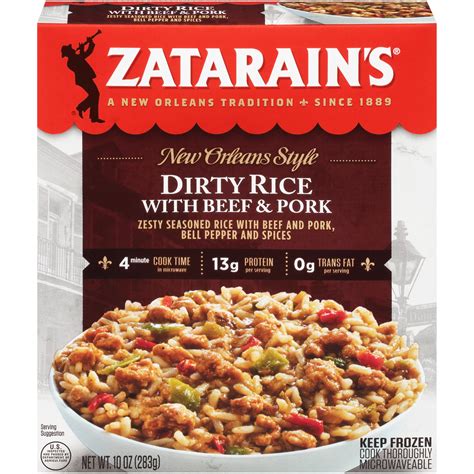 Zatarain's Beef & Pork Dirty Rice Frozen Meal, 10 oz | Joe V's Smart ...