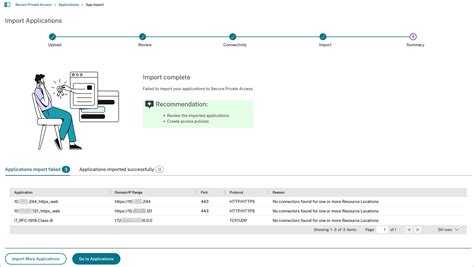 Applications import tool - Preview | Citrix Secure Private Access™