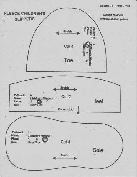 Image result for Fleece Slipper Pattern