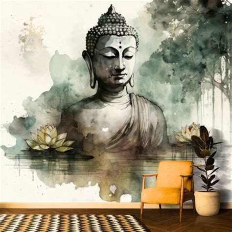 Gautam Buddha Painting Wallpaper