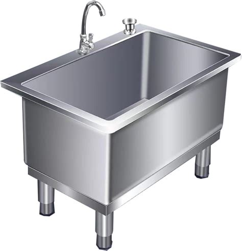 Amazon.com: Stainless Steel Floor Mop Sink,Commercial Floor Mop Sink ...