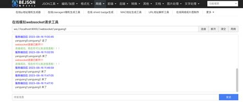 WebSocket Tutorial 的图像结果