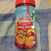 Kissan Mixed Fruit Jam 1 Kg Bottle, With Real Fruit Ingredients ...