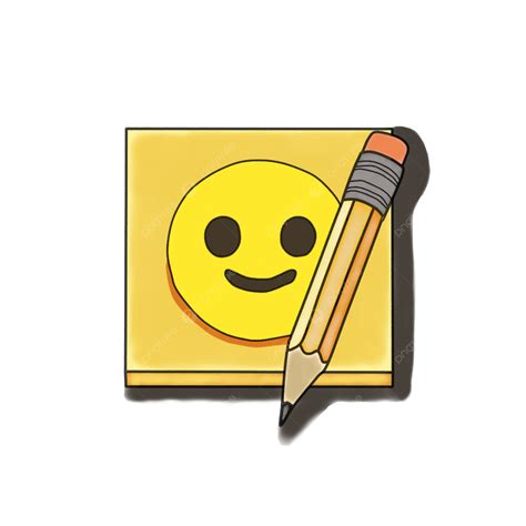 Emoji Alat Tulis, Memo, Senyum, Alat Tulis PNG Transparan Clipart dan File PSD untuk Unduh Gratis