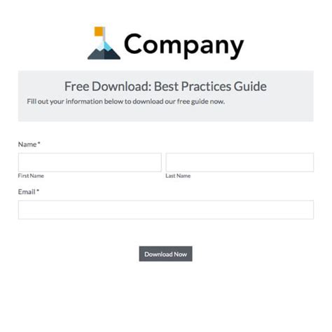 Image result for Fill Out Form to Download File