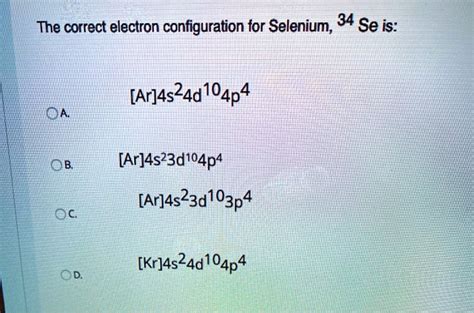 Image result for Selenium Electron Configuration