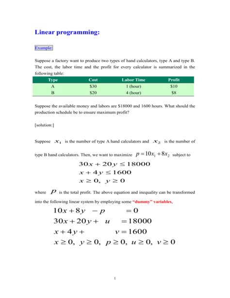 Types of Linear Programming 的图像结果