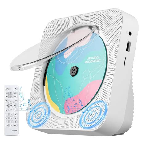 CD Player Portable with Bluetooth Desktop CD Player for Home with HiFi ...