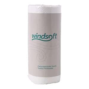 Windsoft 1220 Perforated Paper Towel Rolls, 11 x 8 4/5, White (30 Roll ...