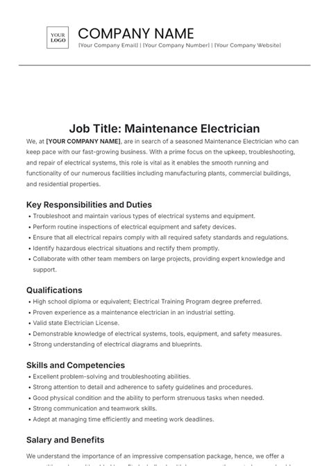Fire Fighting Electrician Job Description at Harry Pelfrey blog