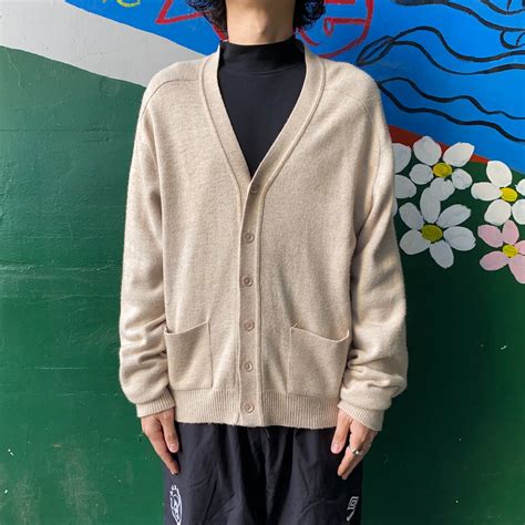 70’s Vintage Made in USA Acrylic×Wool Cardigan | 放課後の思い出