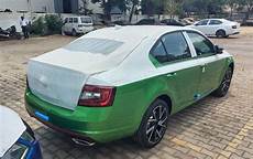 Skoda Octavia Rs 245 Black Magic by Skoda Octavia Rs 245 Spotted In New Rallye Green Colour At Skoda Octavia Rs 245 Black Magic
