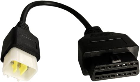 Buy SuperOBD Fits for Benelli OBD2 Plug Adaptor,Delphi ECU 6 Pin OBD to ...