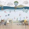 Cute Sea Animals Kids Room Wallpaper, Pastel Water Color Effects | Life ...