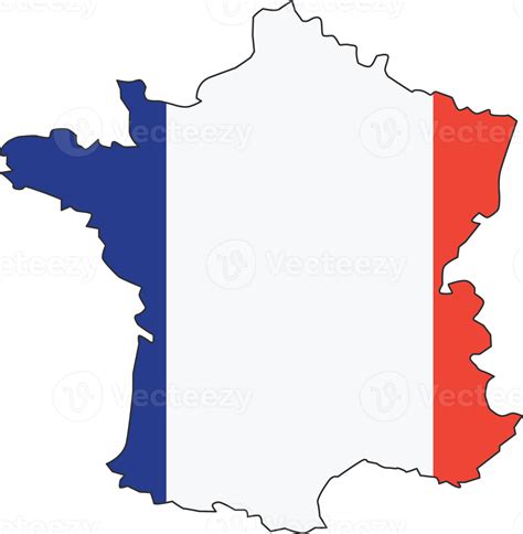 France map city color of country flag. 12177280 PNG