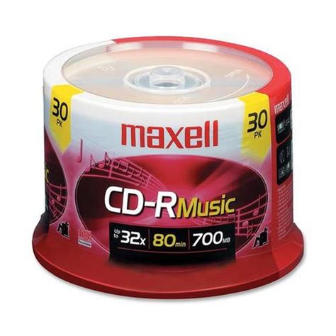 Maxell 625335 High-sensitivity Recording Layer Recordable Cd (audio ...