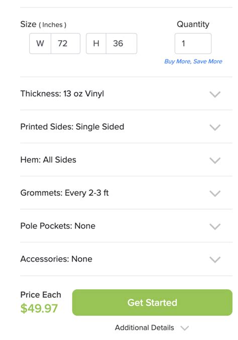 Image result for Banner Sign Sizes