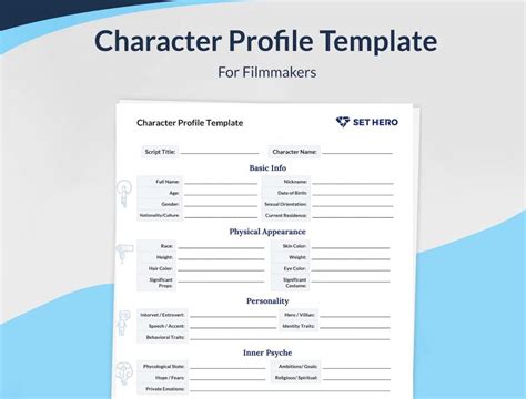 Image result for Character Profile Example