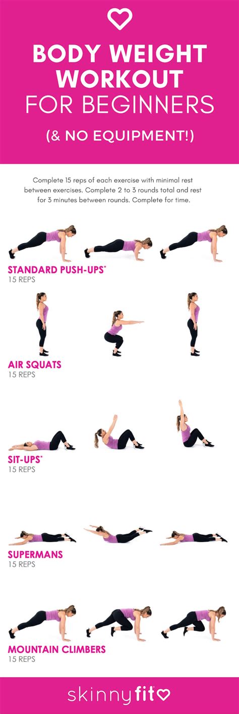 Quick & Simple Body Weight Workout For Beginners
